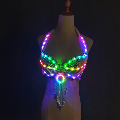 LUMA WEAR LED Light Up Skirt Set – Rainbow Tulle Rave & Festival Outfit